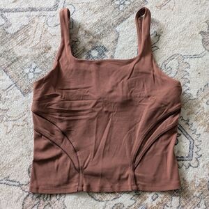 Lululemon Nulu And Mesh Back Shelf Bra Tank Top